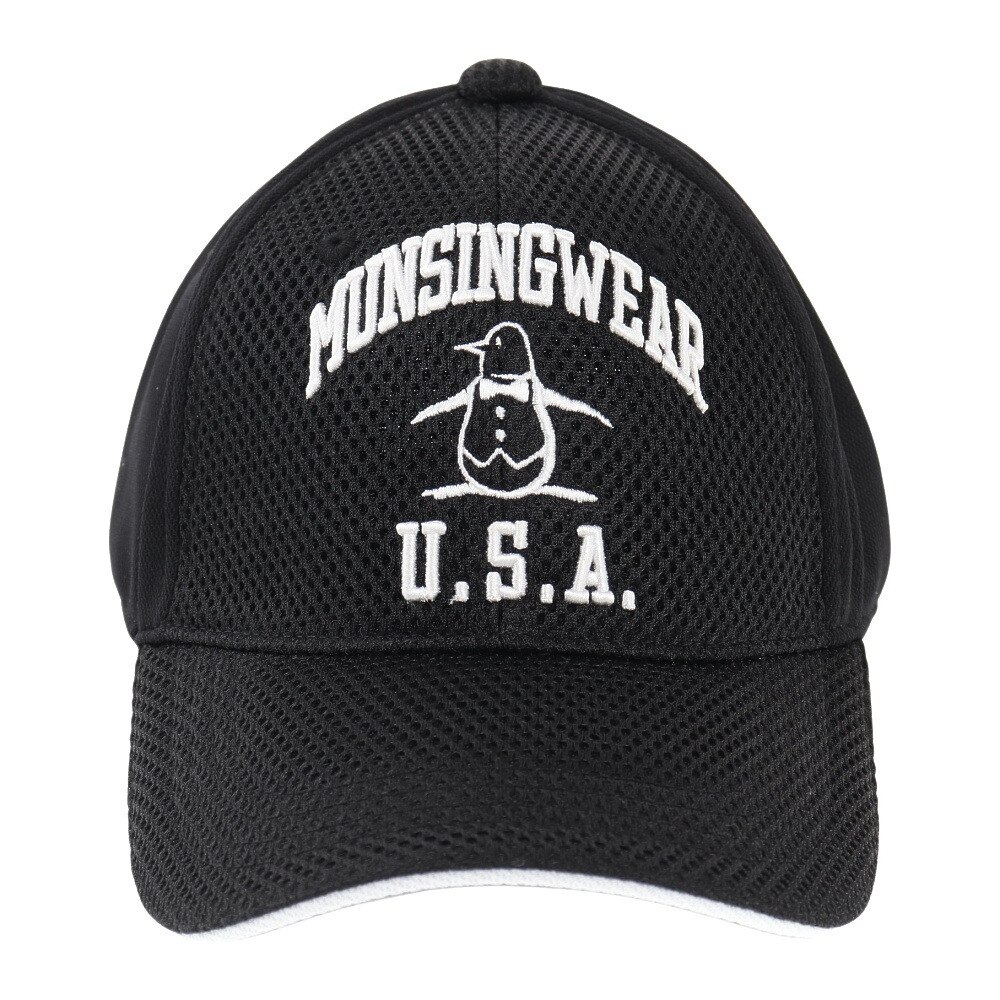マンシングウエア（MUNSING WEAR）（メンズ）ゴルフ 暑さ対策 クーリングキャップ MGBTJC09CH BK00