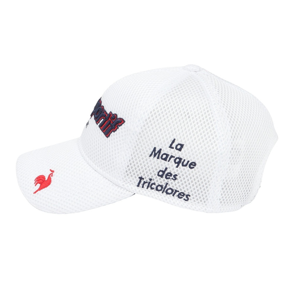 ルコックスポルティフ（lecoqsportif）（メンズ）ゴルフ ダブルラッセル クーリングキャップ LG5SCP15M WH00