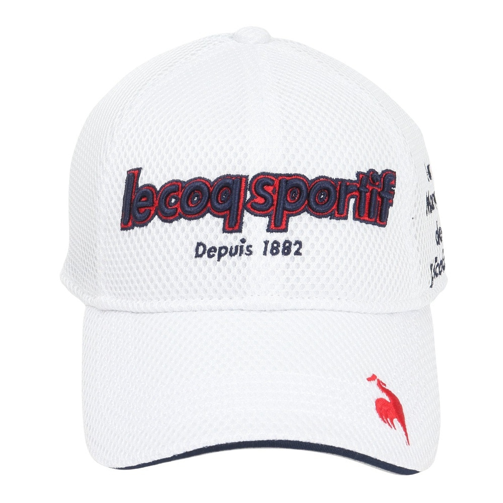 ルコックスポルティフ（lecoqsportif）（メンズ）ゴルフ ダブルラッセル クーリングキャップ LG5SCP15M WH00