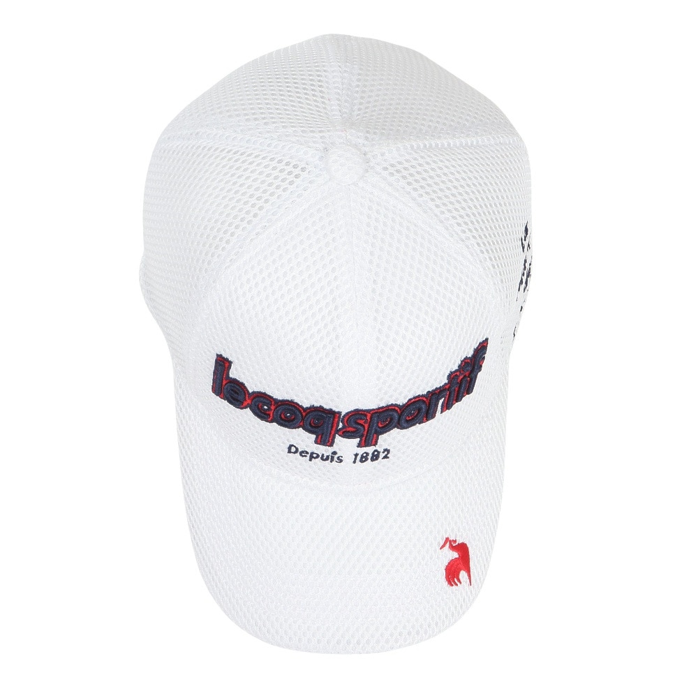 ルコックスポルティフ（lecoqsportif）（メンズ）ゴルフ ダブルラッセル クーリングキャップ LG5SCP15M WH00