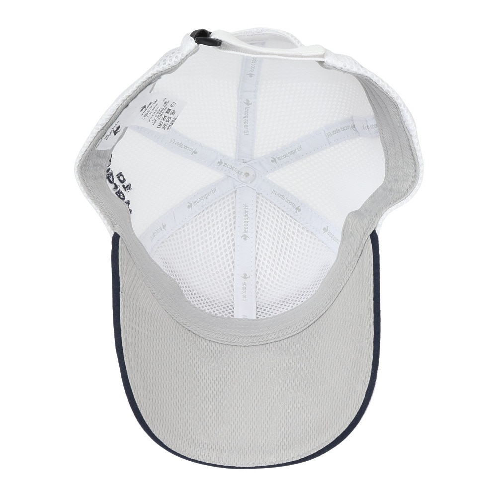 ルコックスポルティフ（lecoqsportif）（メンズ）ゴルフ ダブルラッセル クーリングキャップ LG5SCP15M WH00