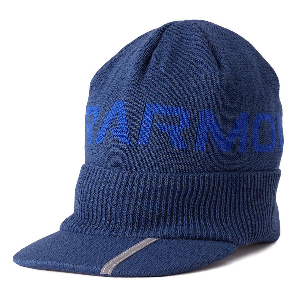 アンダーアーマー ブリムニット ビーニー 1375339 408 Ｆ 48 衣料小物 帽子ニットキャップの画像