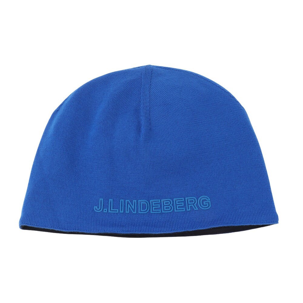 J.LINDEBERG（メンズ）ゴルフ 防寒 あったかグッズ 寒さ対策 エコテックス 防風ニット帽 073-57904-096