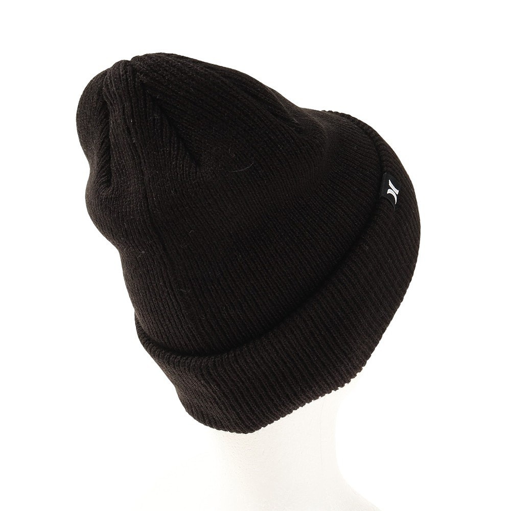 ハーレー（HURLEY）（メンズ）ゴルフ 寒さ対策 防寒 あったかグッズ ニットキャップ 2WAY LAVEL ビーニー MHW2200008-BLK