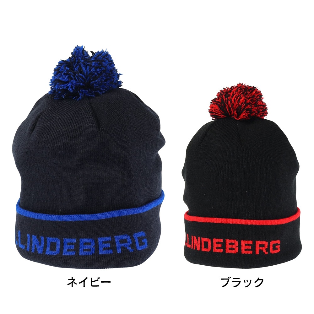 J.LINDEBERG（メンズ）ゴルフ ニット帽 ストライプビーニー 073-59940-098
