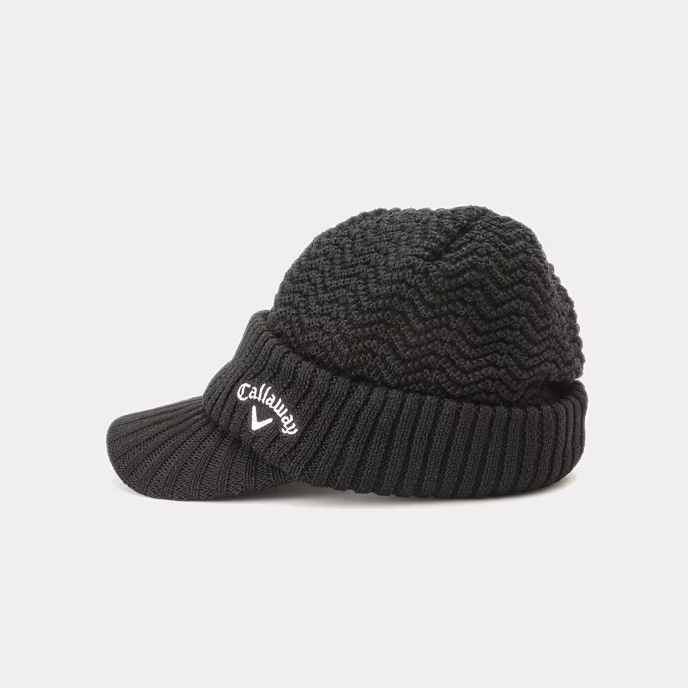 キャロウェイ（CALLAWAY）（メンズ）ゴルフ へリンボン編みブリムニットキャップ C23291119-1010