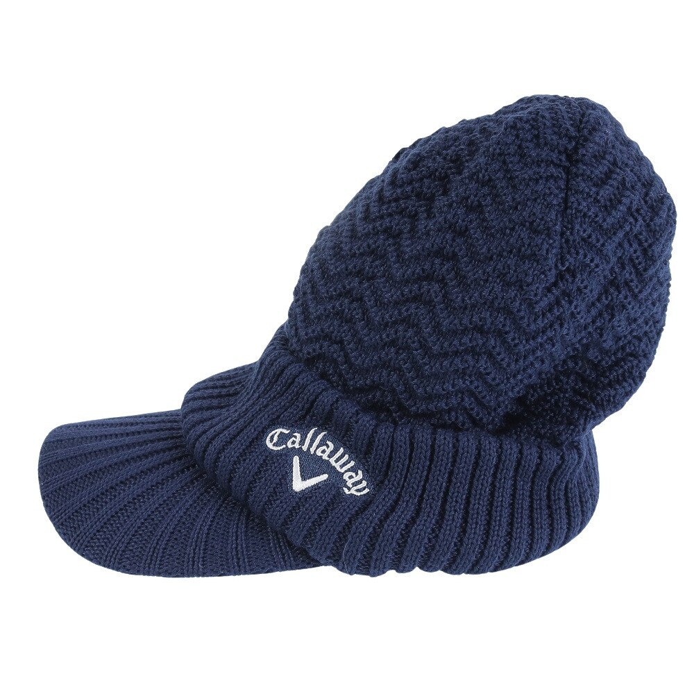 キャロウェイ（CALLAWAY）（メンズ）ゴルフ 防寒 へリンボン編みブリムニットキャップ C23291119-1120