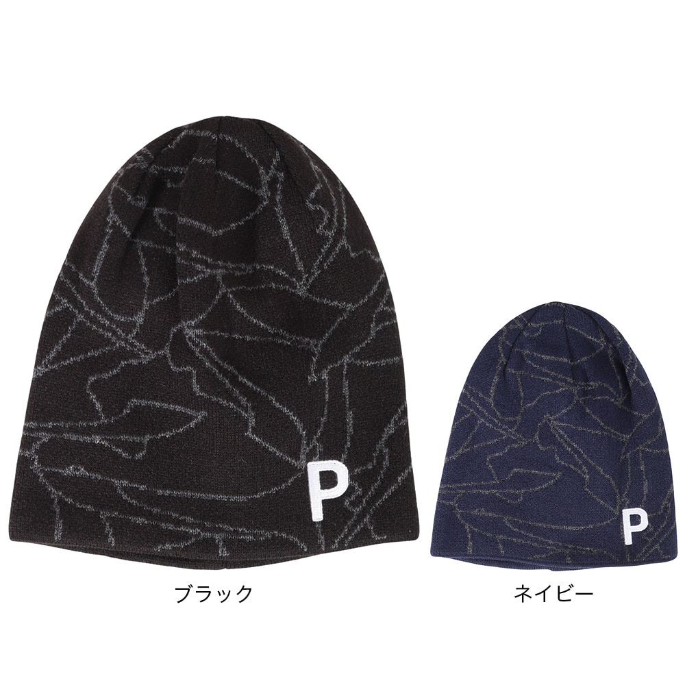プーマ（PUMA）（メンズ）ゴルフ ニット帽 リバーシブル グラフィック ビーニー 025303-02