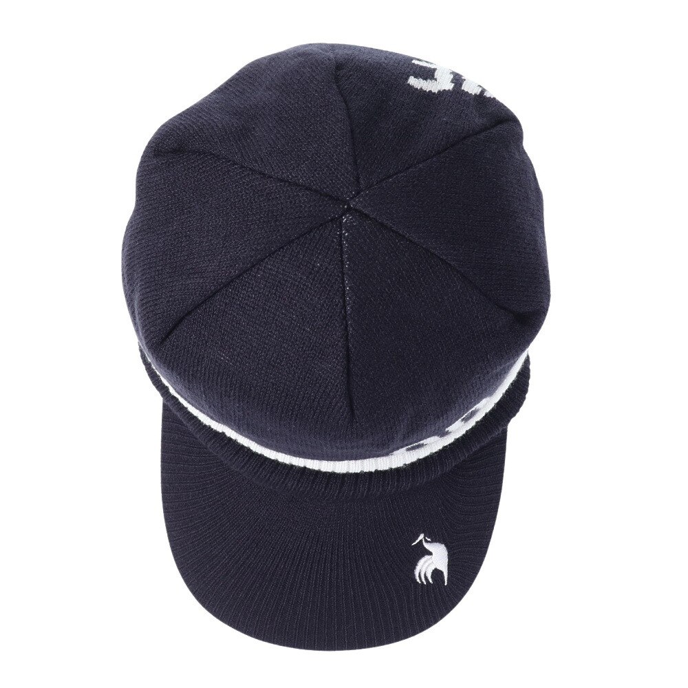ルコックスポルティフ（lecoqsportif）（メンズ）ゴルフ 防寒 庇付きニットキャップ QGBWJC10 NV00