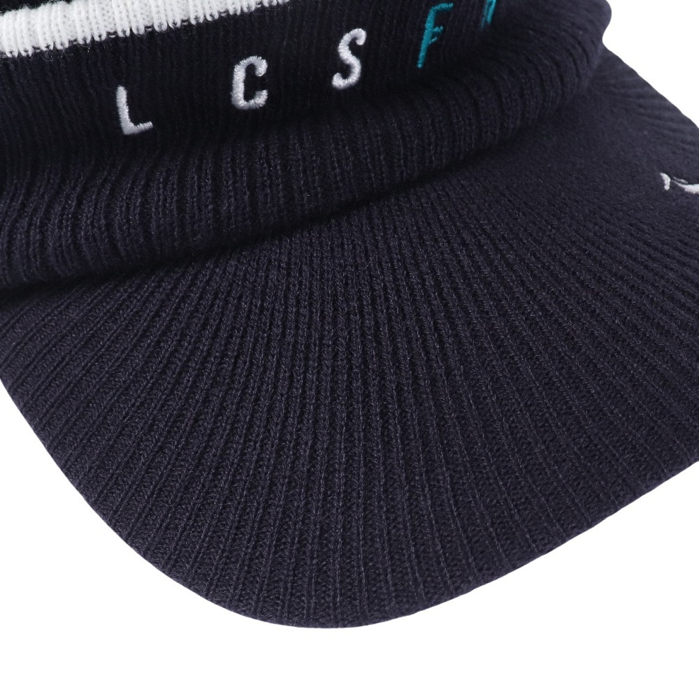 ルコックスポルティフ（lecoqsportif）（メンズ）ゴルフ 防寒 庇付きニットキャップ QGBWJC10 NV00