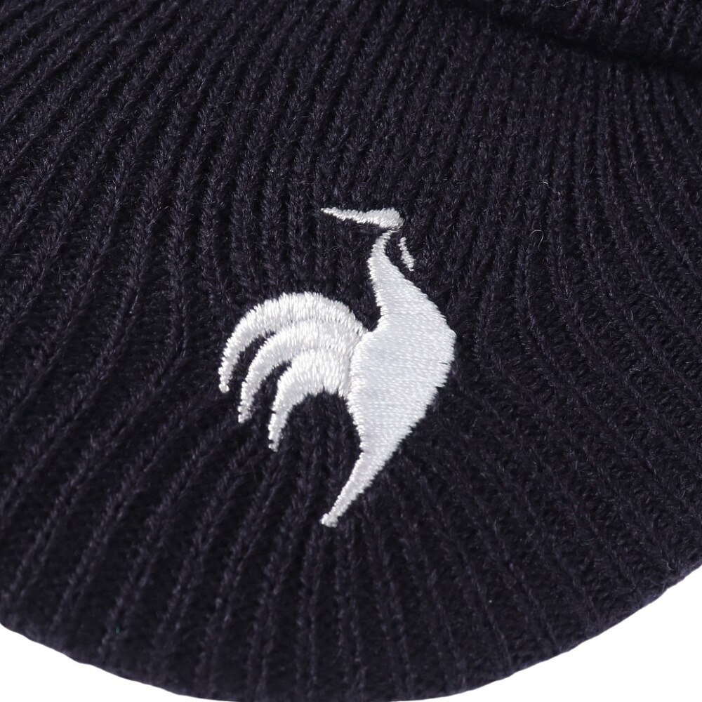 ルコックスポルティフ（lecoqsportif）（メンズ）ゴルフ 防寒 庇付きニットキャップ QGBWJC10 NV00
