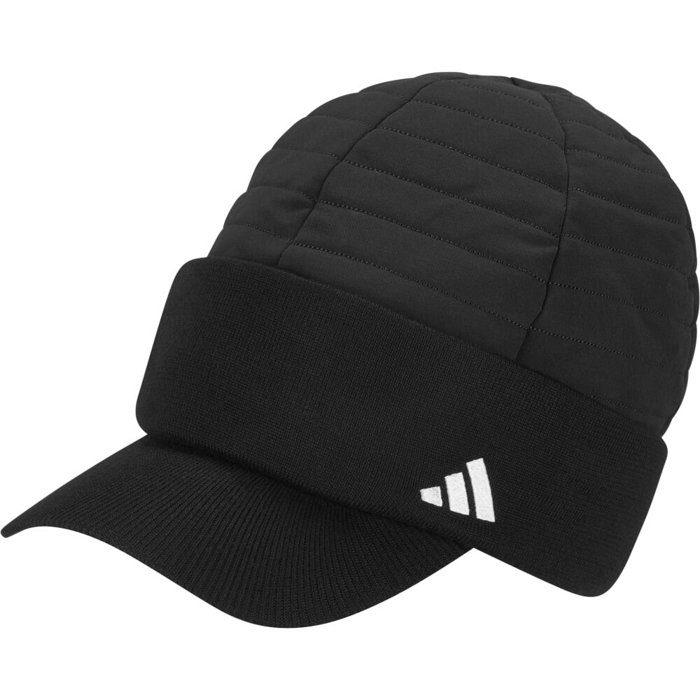アディダス（adidas）（メンズ）ゴルフ 吸湿保温 撥水 COLD.RDY 中わた入り ウォームキャップ JTY50-IM6386 BK