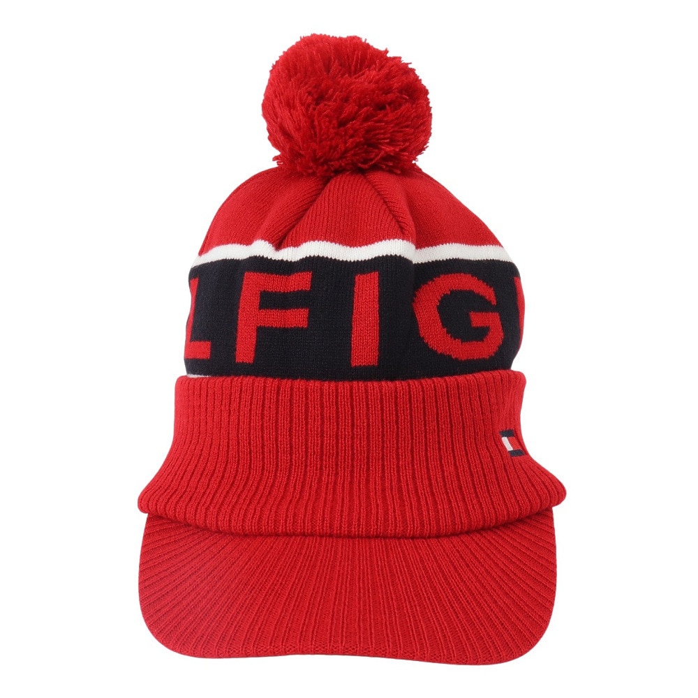 トミー ヒルフィガー ゴルフ（TOMMY HILFIGER GOLF）（メンズ、レディース）ゴルフ キャップ ニット THMB4F53-RED