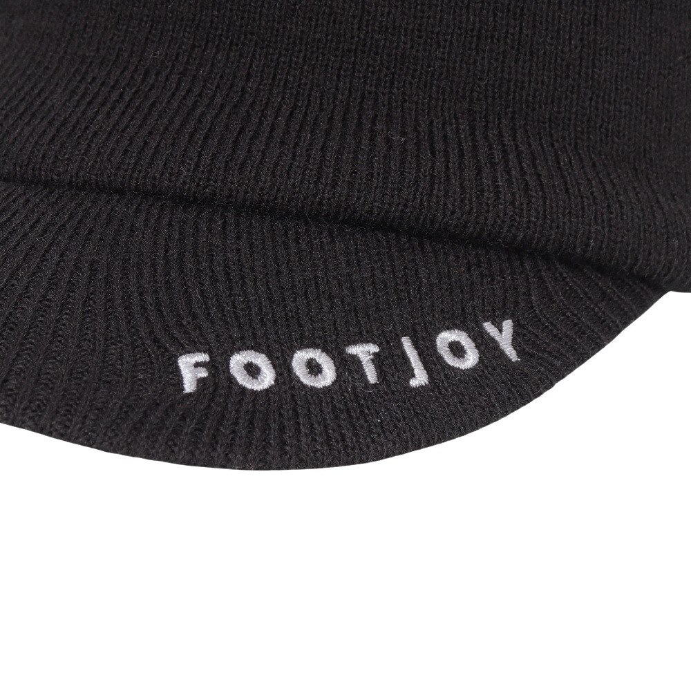 フットジョイ（FOOT JOY）（メンズ）ゴルフ ビッグロゴブリムビーニー BK FH24BBR-0