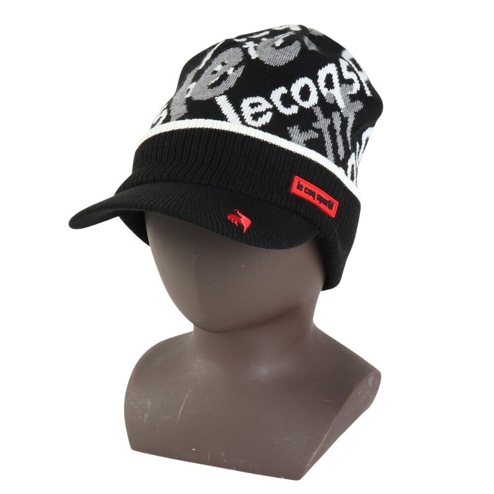 ルコックスポルティフ（lecoqsportif）（メンズ）ゴルフ ニットキャップ LG4FCP40M BK00