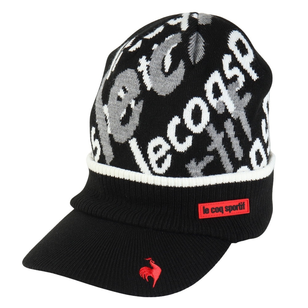 ルコックスポルティフ（lecoqsportif）（メンズ）ゴルフ ニットキャップ LG4FCP40M BK00