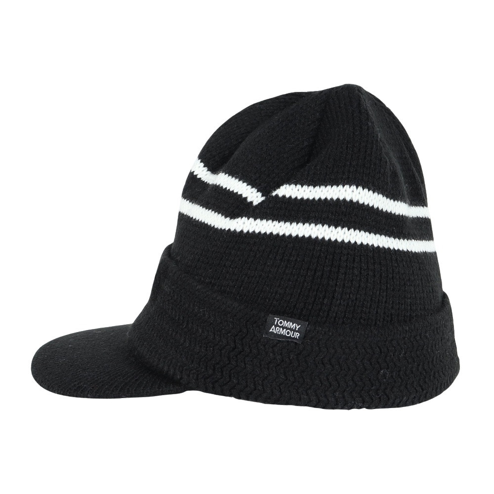 トミーアーマー（Tommy Armour）（メンズ）ゴルフ ツバ付き ニットキャップ TAST25F040002 BLK