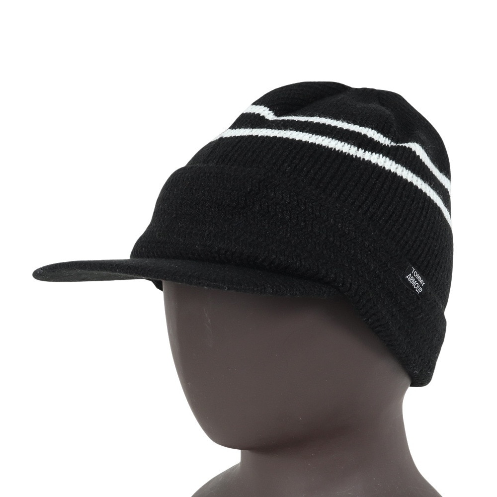 トミーアーマー（Tommy Armour）（メンズ）ゴルフ ツバ付き ニットキャップ TAST25F040002 BLK
