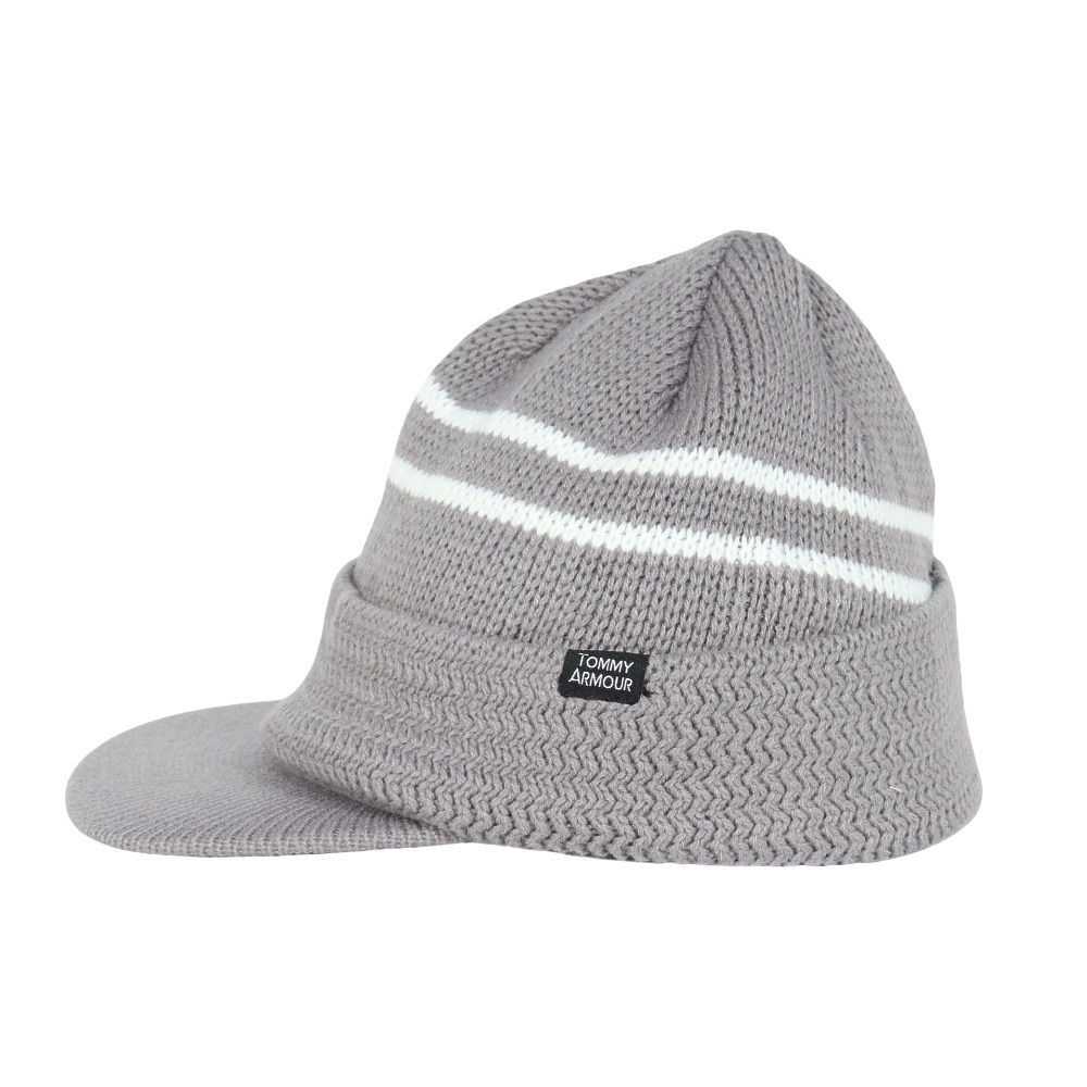 トミーアーマー（Tommy Armour）（メンズ）ゴルフ ツバ付き ニットキャップ TAST25F040002 GRY