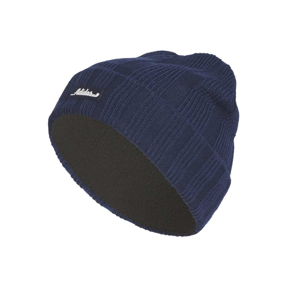 ヴィクトリアゴルフオンラインストアで買える「ADIDAS 帽子 ロゴ リブ仕上げニットビーニー JVU27-JL5655 NVY M 48」の画像です。価格は3,960円になります。