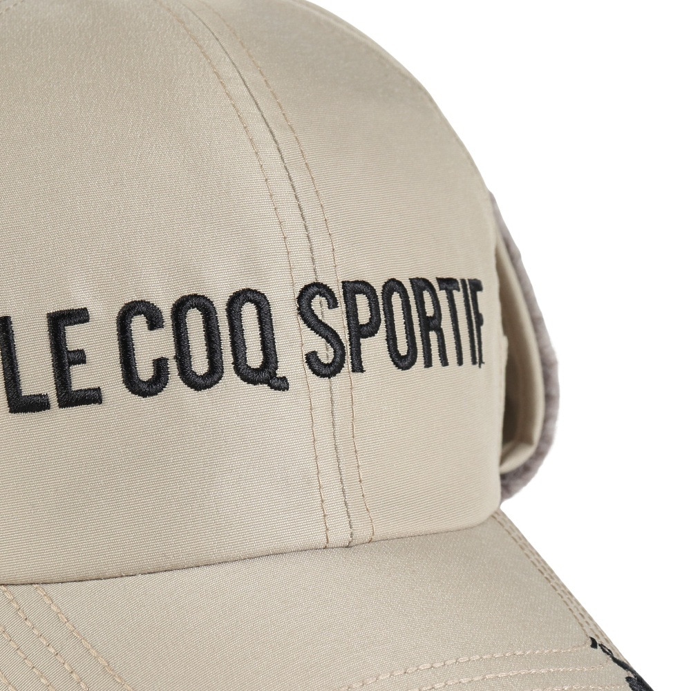 ルコックスポルティフ（lecoqsportif）（メンズ）ゴルフ 着脱可能 防寒耳当て付キャップ LG4FCP12M BG00