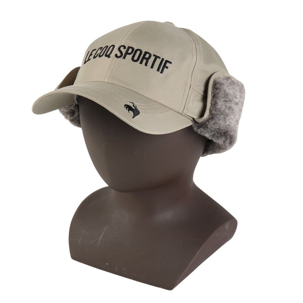 ルコックスポルティフ（lecoqsportif）（メンズ）ゴルフ 着脱可能 防寒耳当て付キャップ LG4FCP12M BG00