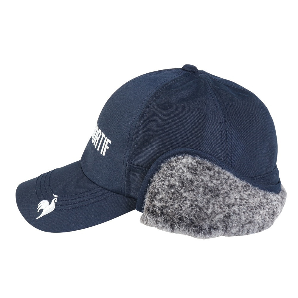ルコックスポルティフ（lecoqsportif）（メンズ）ゴルフ 着脱可能 防寒耳当て付キャップ LG4FCP12M NV00
