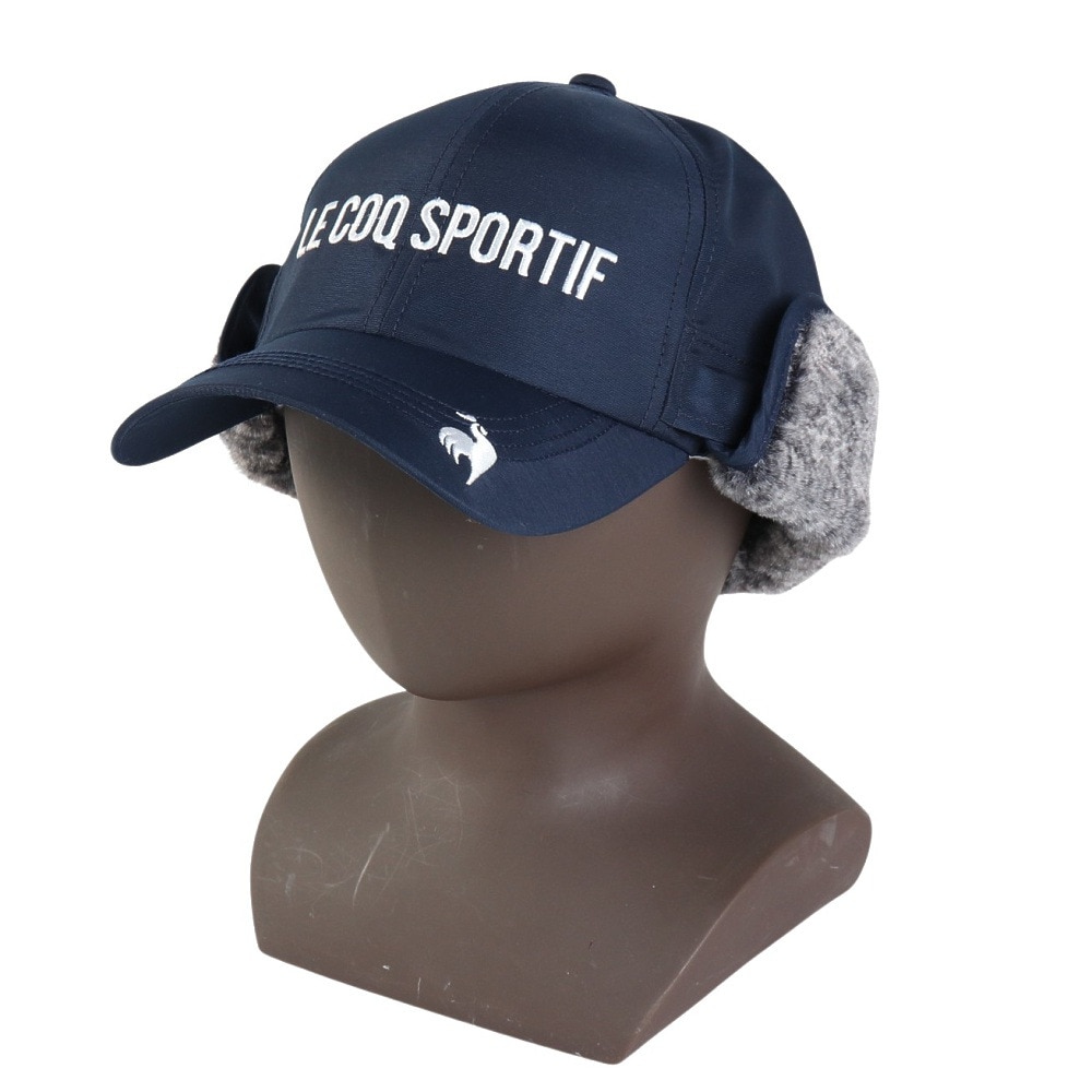 ルコックスポルティフ（lecoqsportif）（メンズ）ゴルフ 着脱可能 防寒耳当て付キャップ LG4FCP12M NV00