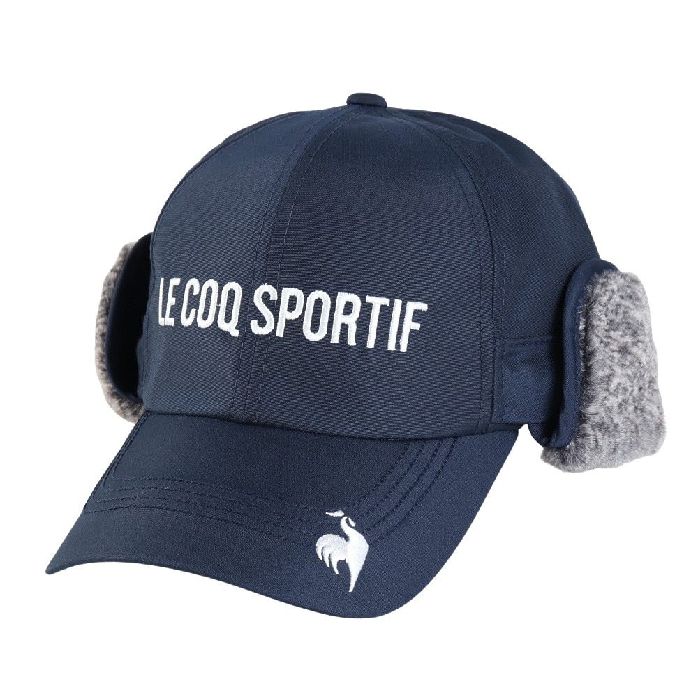 ルコックスポルティフ（lecoqsportif）（メンズ）ゴルフ 着脱可能 防寒耳当て付キャップ LG4FCP12M NV00