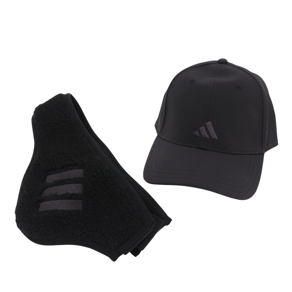 MARK&LONA完売品 黒 スパンコール付き 帽子　耳当て付き ニット帽 耳あて付き 帽子 レディース メンズ スキー スノボ 防寒 秋冬