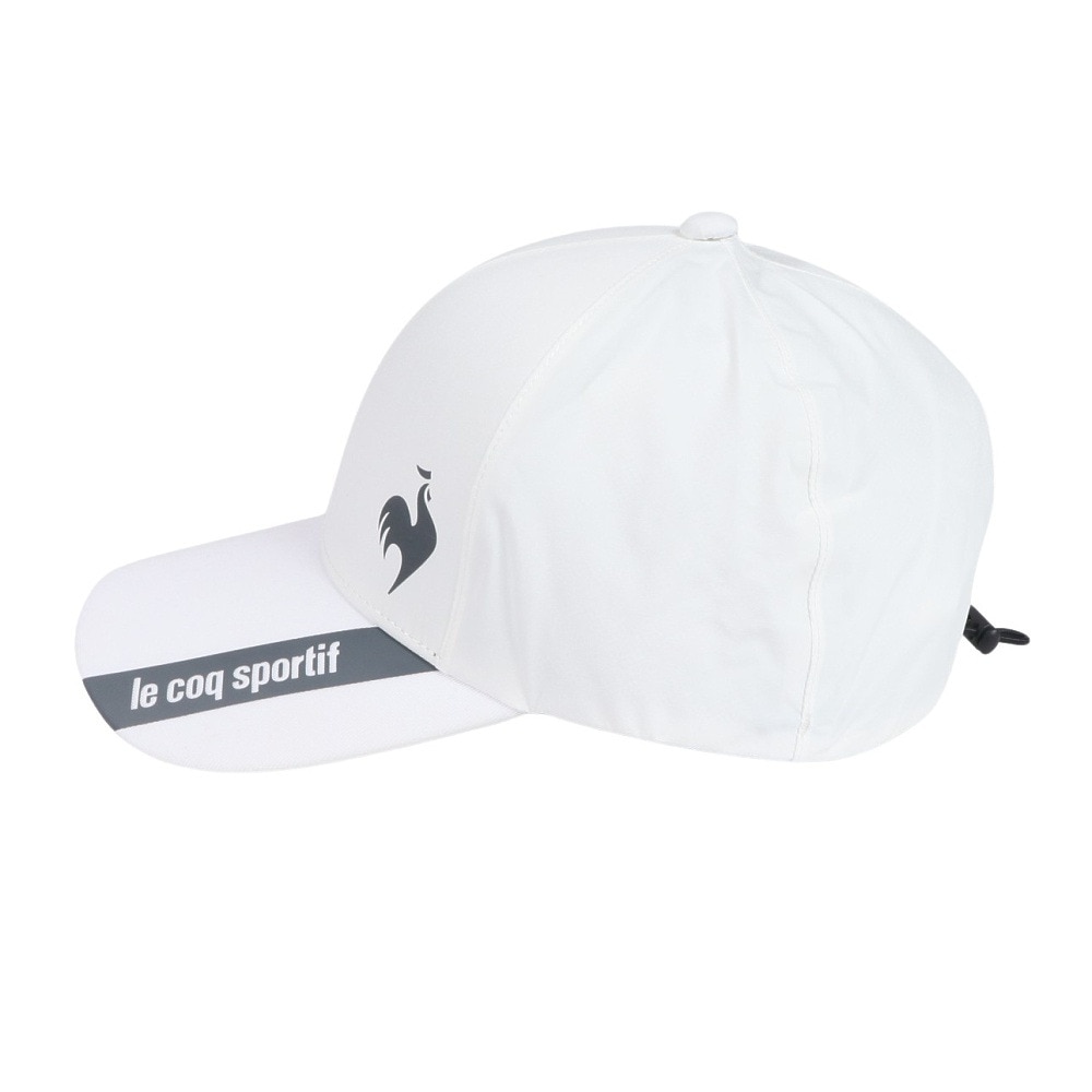 ルコックスポルティフ（lecoqsportif）（メンズ）ゴルフ 防水 レインキャップ QGBXJC30 WH00