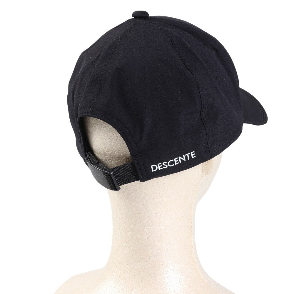 デサントゴルフ（DESCENTEGOLF）（メンズ）ゴルフ レインキャップ DGBXJC30 BK00