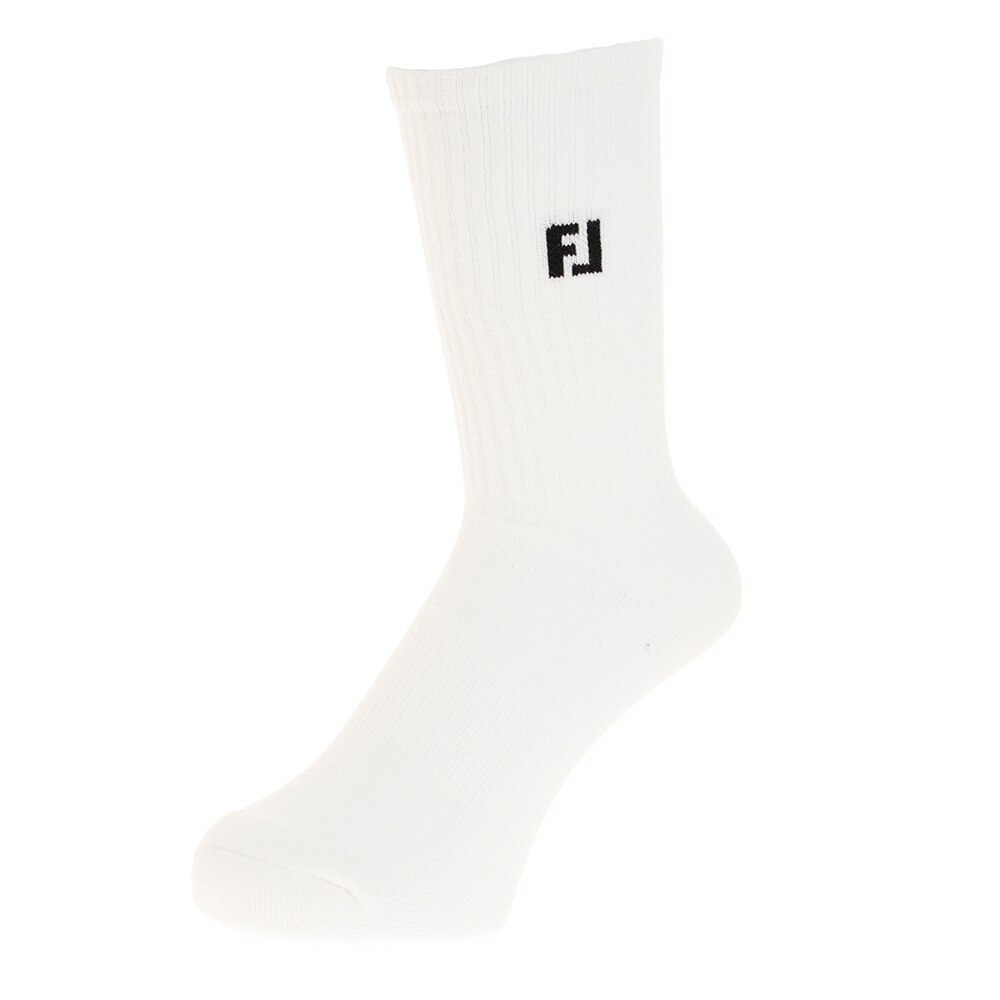 フットジョイ（FOOT JOY）（メンズ）ゴルフ 吸水速乾 ゴルフ プロドライ クルーソックス FJSK102WT