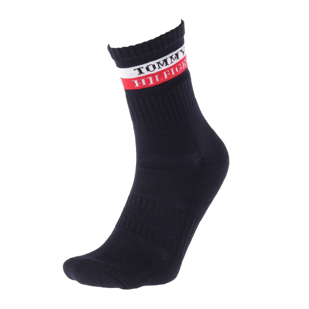 トミー ヒルフィガー ゴルフ（TOMMY HILFIGER GOLF）（メンズ）ゴルフ 吸水速乾 抗菌防臭 ミドルソックス THMB011F-NVY