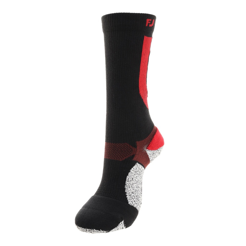 フットジョイ（FOOT JOY）（メンズ）ゴルフ 抗菌防臭 ナノロックテック クルーソックス BK/RD/BU FJSK146BK