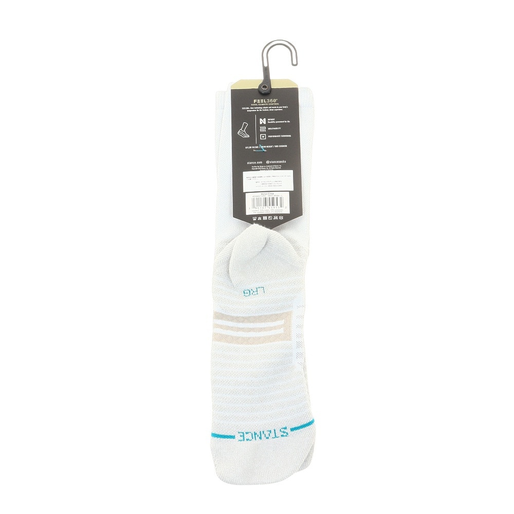スタンス（STANCE）（メンズ、レディース）ゴルフ VERSA クルー丈ソックス A558A21 WHT