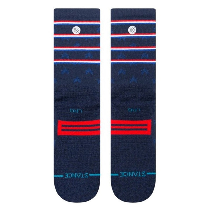 スタンス（STANCE）（メンズ）ゴルフ レギュラーソックス 吸汗 速乾 INDEPENDENCE CREW A558A21IND NVY
