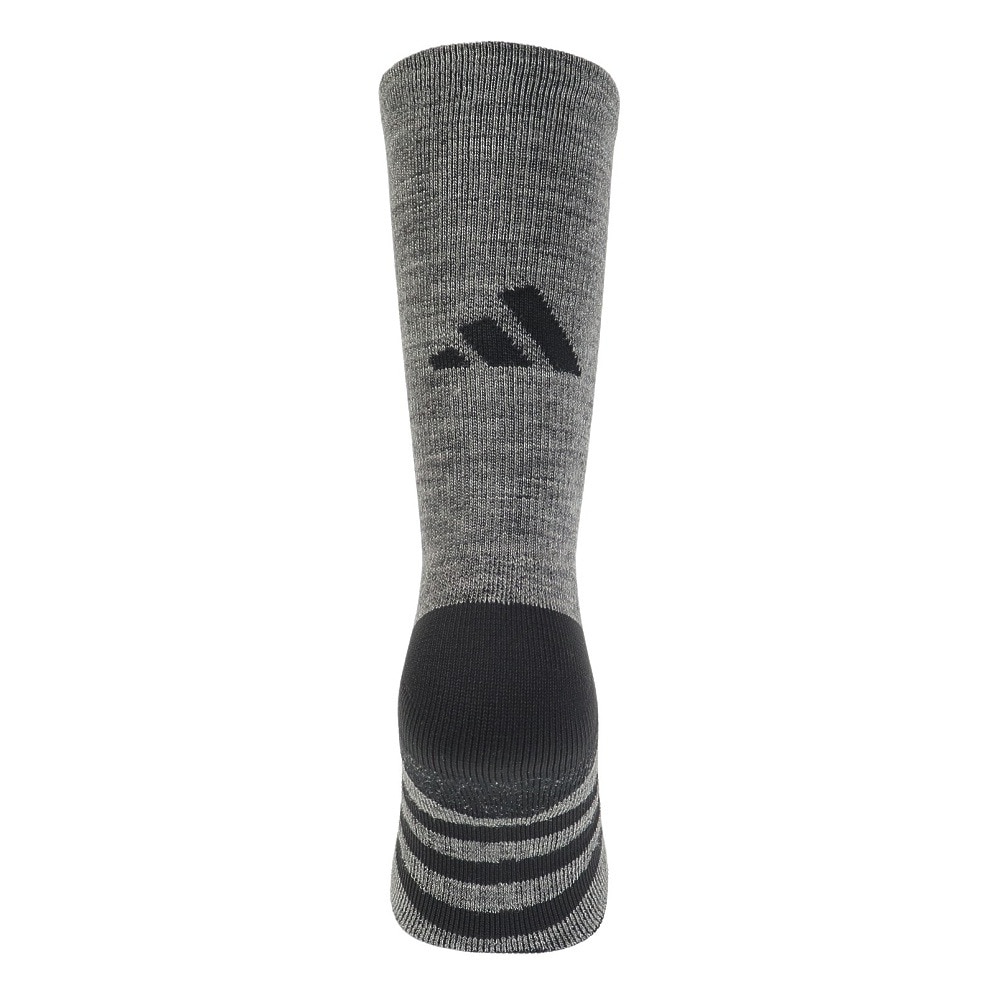 アディダス（adidas）（メンズ）ゴルフ ソックス 防寒 クルー丈 ウール ウォームソックス DKL37-HY6018GRY