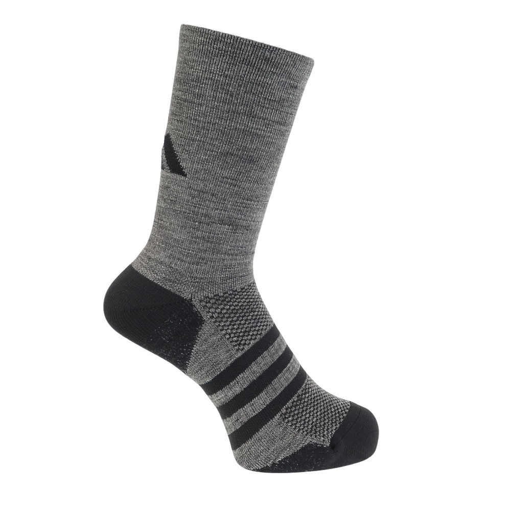 アディダス（adidas）（メンズ）ゴルフ ソックス 防寒 クルー丈 ウール ウォームソックス DKL37-HY6018GRY