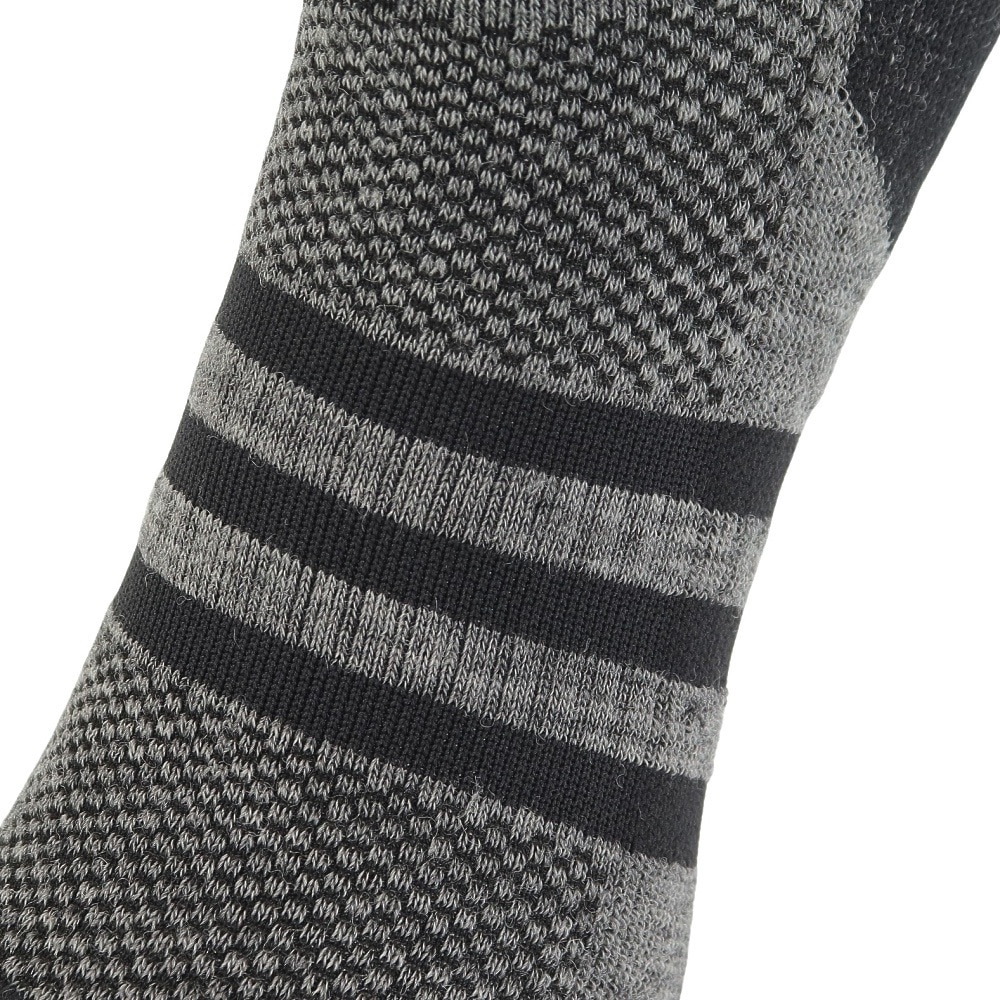 アディダス（adidas）（メンズ）ゴルフ ソックス 防寒 クルー丈 ウール ウォームソックス DKL37-HY6018GRY