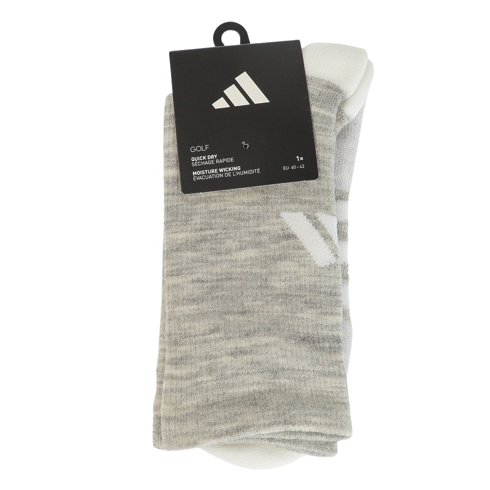 アディダス（adidas）（メンズ）ゴルフ ソックス 防寒 クルー丈 ウール ウォームソックス DKL37-II8138GRY