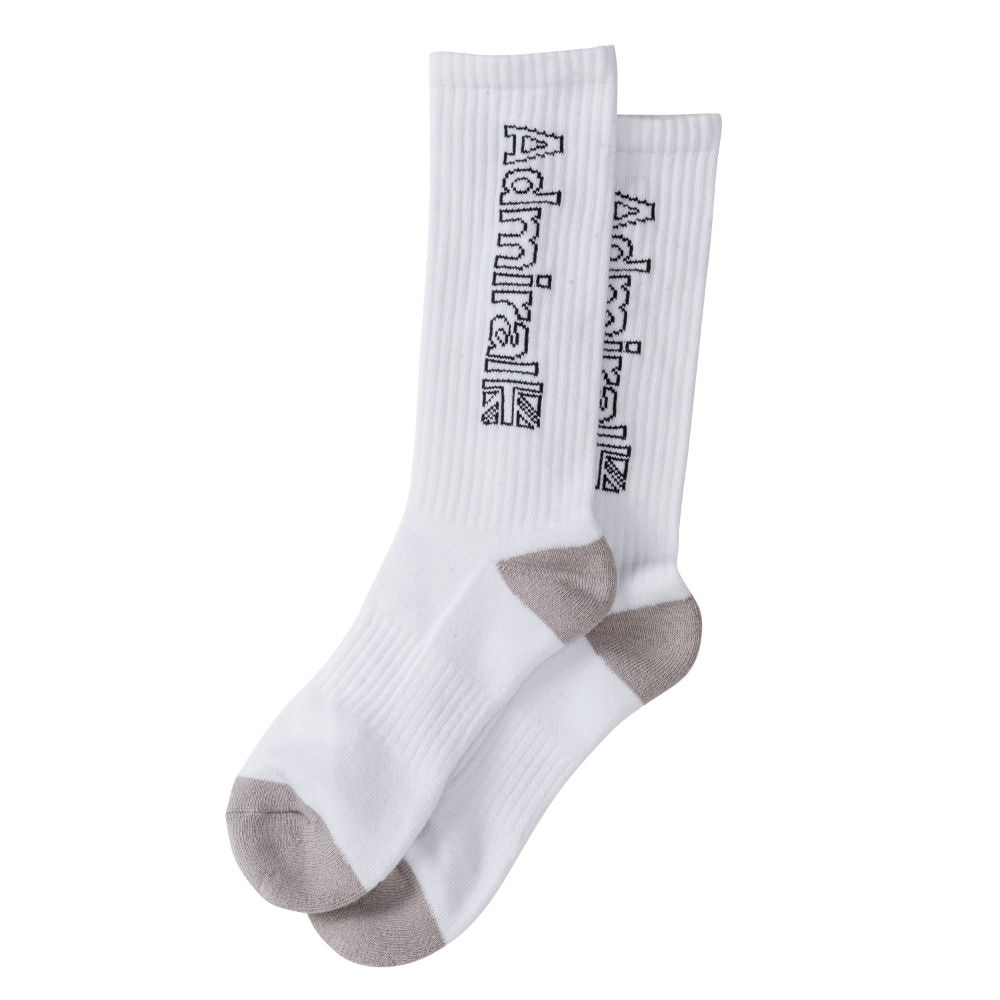 アドミラル ゴルフ（Admiral GOLF）（メンズ）ゴルフ クルー丈ゴルフソックス 靴下 ADMB316F-WHT