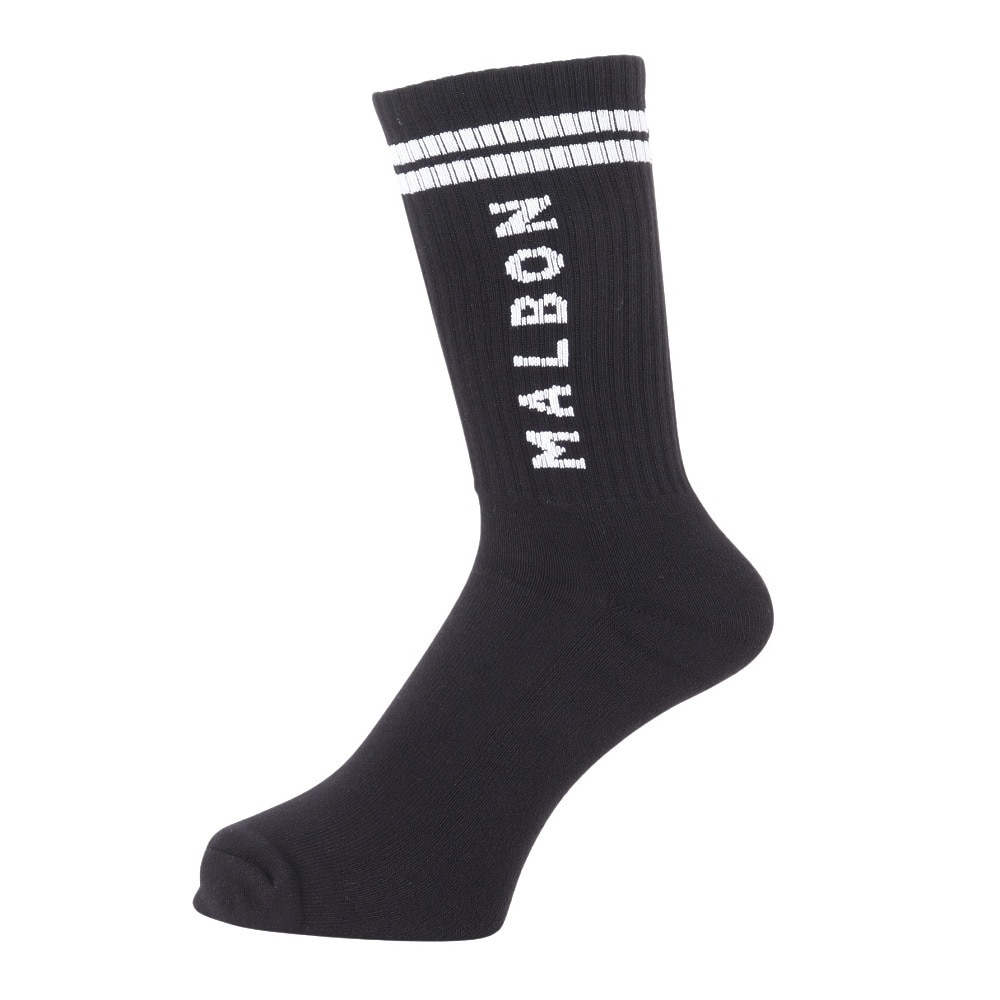 マルボンゴルフ（Malbon Glolf）（メンズ）ゴルフ BERMUDA ソックス M-7966-BLK