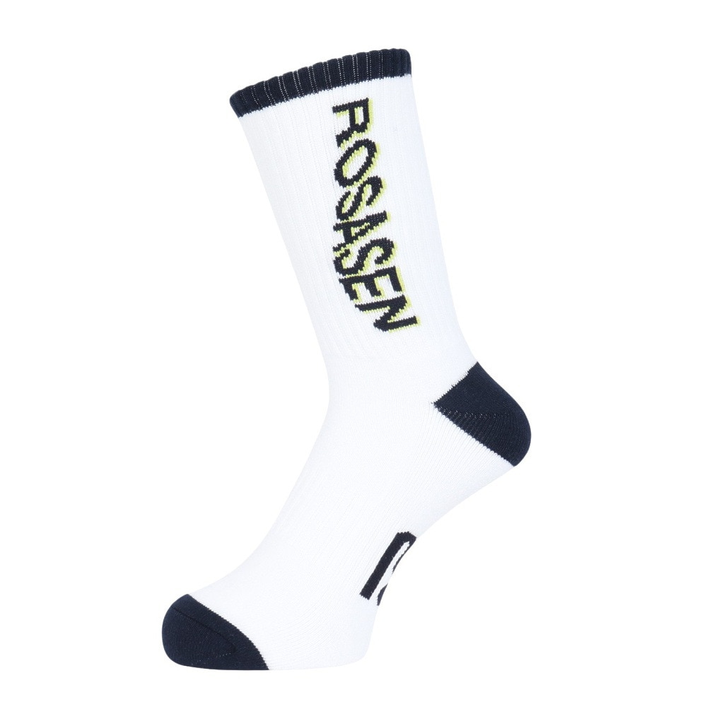 ROSASEN（メンズ）ゴルフ ロゴ入りレギュラーソックス 046-41233-005