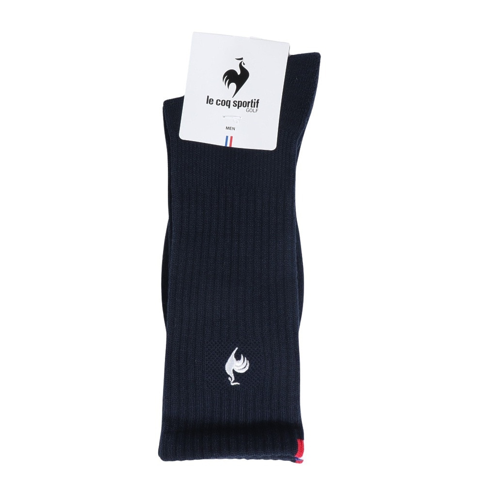 ルコックスポルティフ（lecoqsportif）（メンズ）ゴルフ 定番レギュラー丈ソックス QGBWJB00 NV00