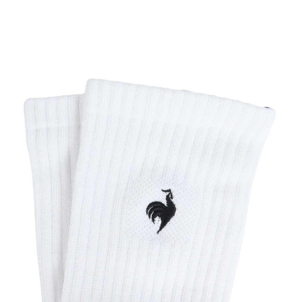 ルコックスポルティフ（lecoqsportif）（メンズ）ゴルフ 定番レギュラー丈ソックス QGBWJB00 WH00