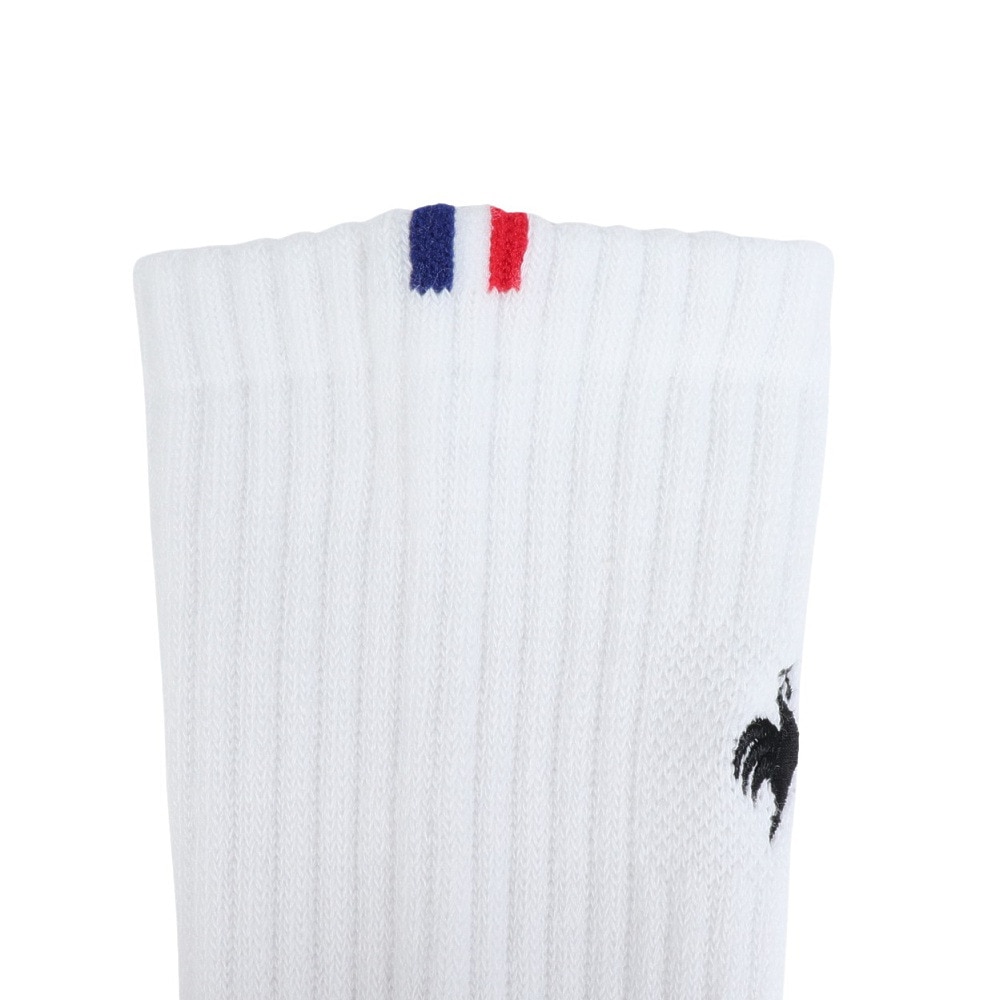 ルコックスポルティフ（lecoqsportif）（メンズ）ゴルフ 定番レギュラー丈ソックス QGBWJB00 WH00