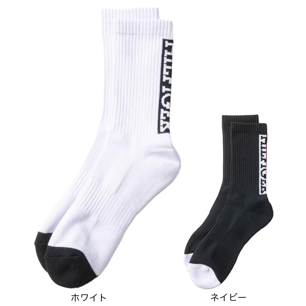 トミー ヒルフィガー ゴルフ（TOMMY HILFIGER GOLF）（メンズ）ゴルフ ミドルソックス バックロゴ THMB4SEM-WHT
