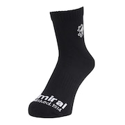 (メンズ)ゴルフ 吸汗速乾 抗菌防臭 ランパント ミドルソックス ADMB4A20-BLK