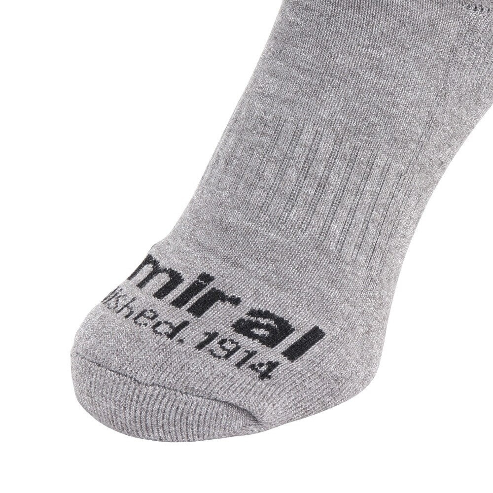 アドミラル ゴルフ（Admiral GOLF）（メンズ）ゴルフ 吸汗速乾 抗菌防臭 ランパント ミドルソックス ADMB4A20-GRY
